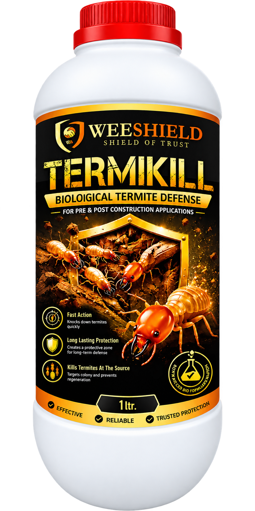 Termikill biological termite defense bottle, 1 litre