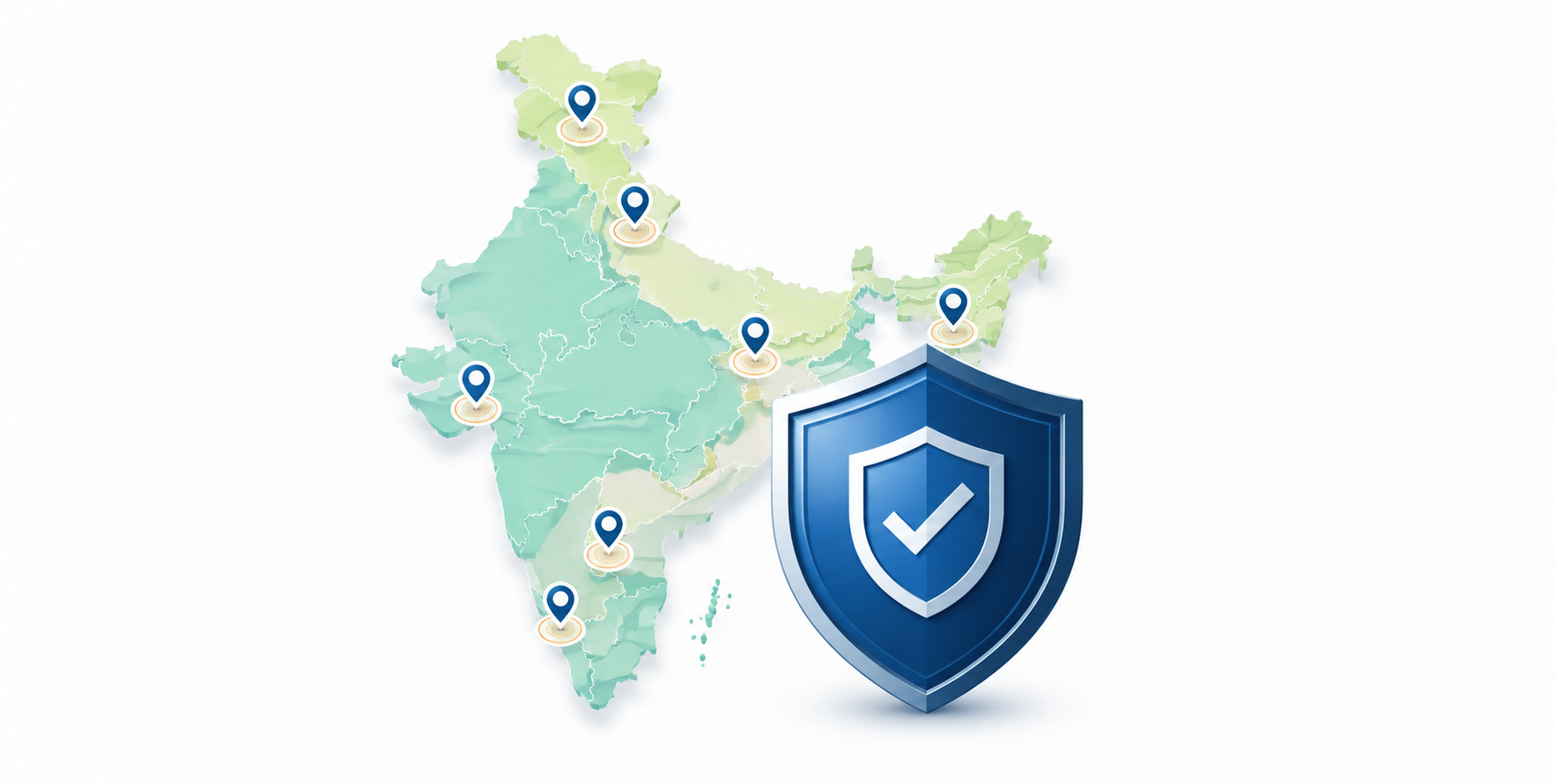 Exclusive territory protection map